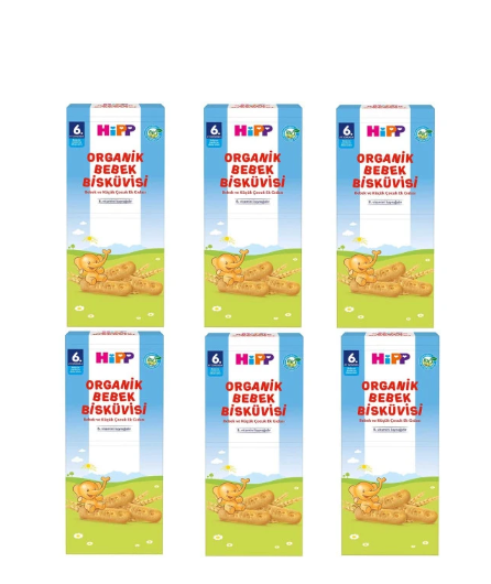 Hipp Organik 180 gr 6 Adet Bebek Bisküvisi