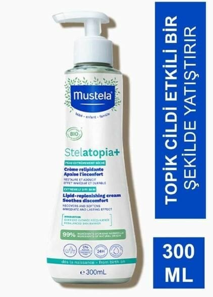 Mustela Stelatopia Lipit Yenileyici Krem Pompalı Şişe 300 ml