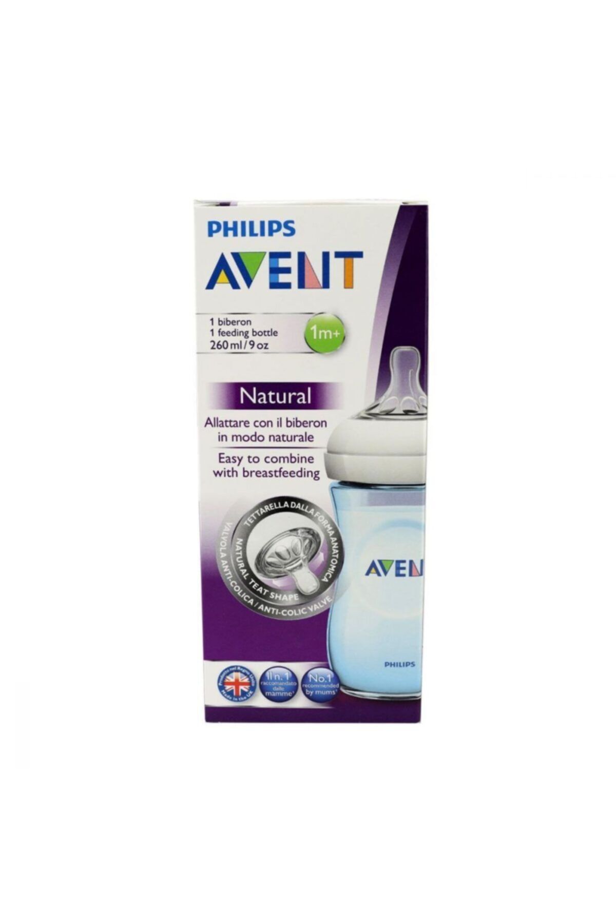 Avent Biberon Naturel Pp 260 Ml Mavi