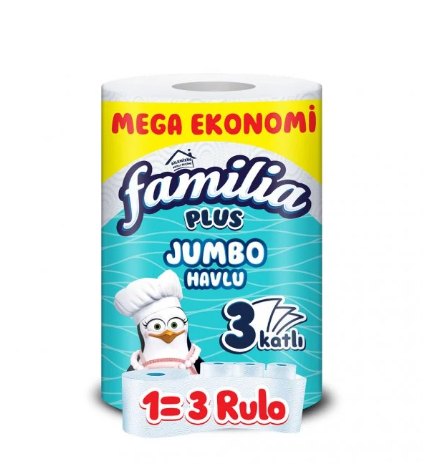 Famillia Plus Jumbo Havlu 1=3 Rulo