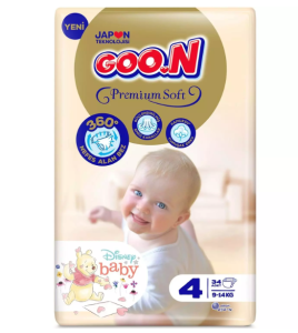 Goon Premium Cırtlı Bebek Bezi Jumbo 4 (Maxi) Beden-34 Adet