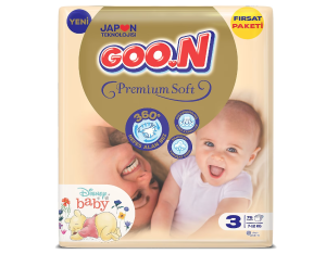 Goon Premium Fırsat Paketi Bebek Bezi Jumbo 3 (Midi) Beden-76 Adet
