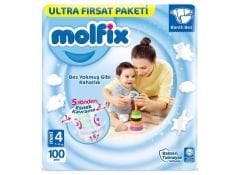 Molfix Ultra Fırsat Paketi Cırtlı Bebek Bezi 4 maxi 100 adet