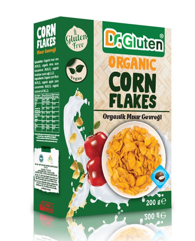 Dr.Gluten Organik Glutensiz Vegan Misir Gevreği 200gr