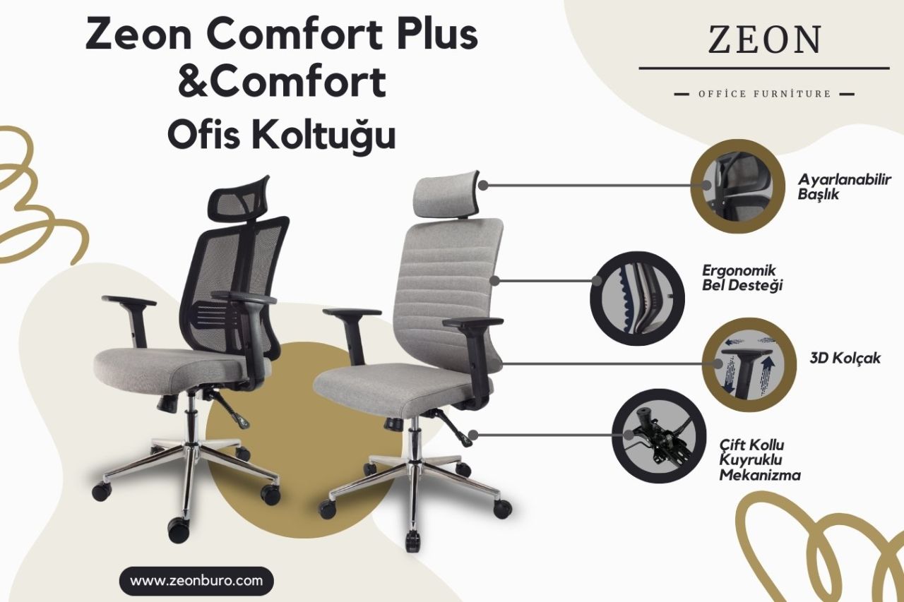 Zeon Comfort Serisi Ofis Koltuğu