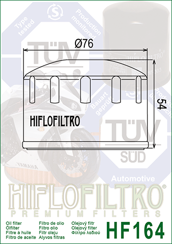 Hiflo HF-164 BMW R1200 GS Yağ Filtresi (04-12)