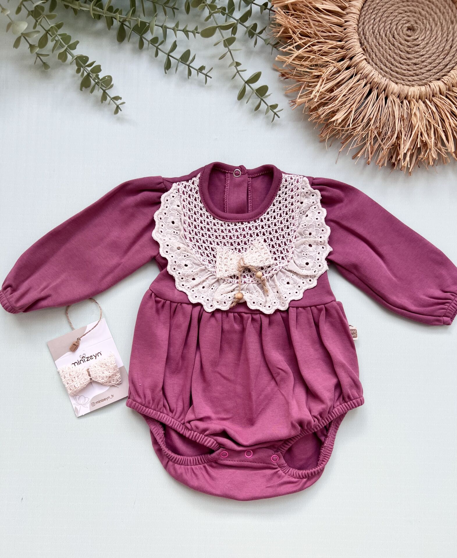 Dantelli Romper Seti