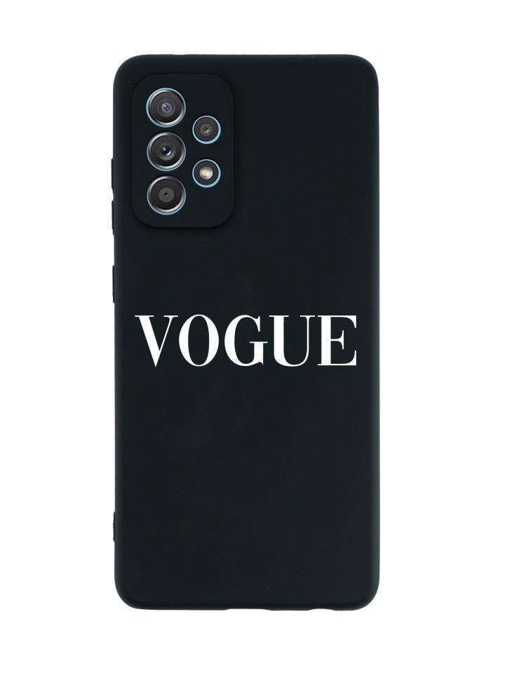 Samsung A32 Vogue Premium Silikonlu Siyah Telefon Kılıfı