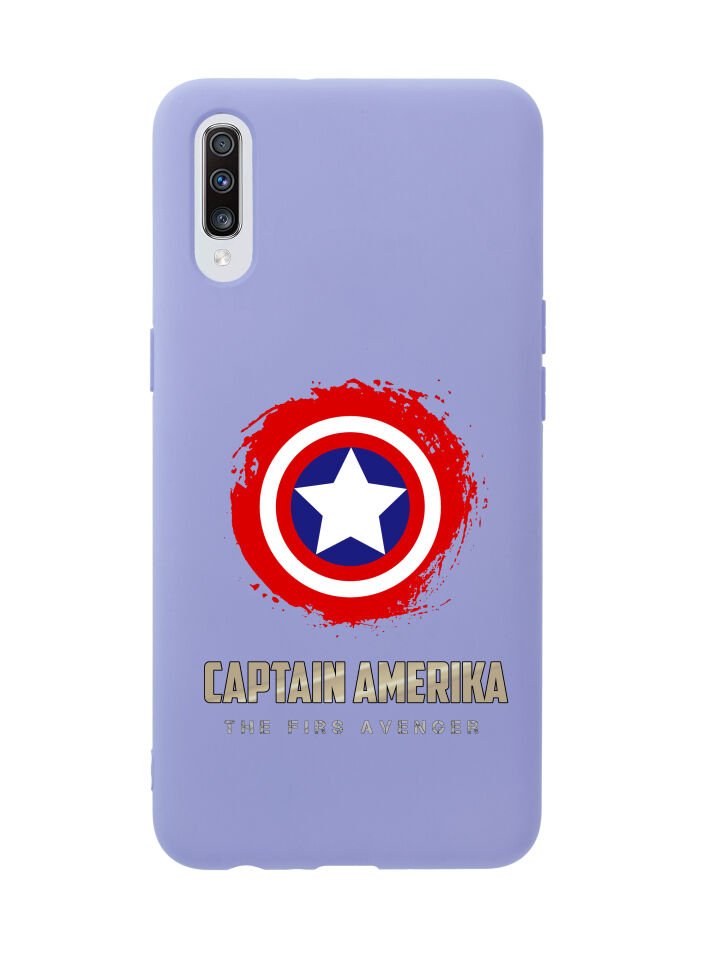 Samsung A70 Captain America Premium Silikonlu Telefon Kılıfı