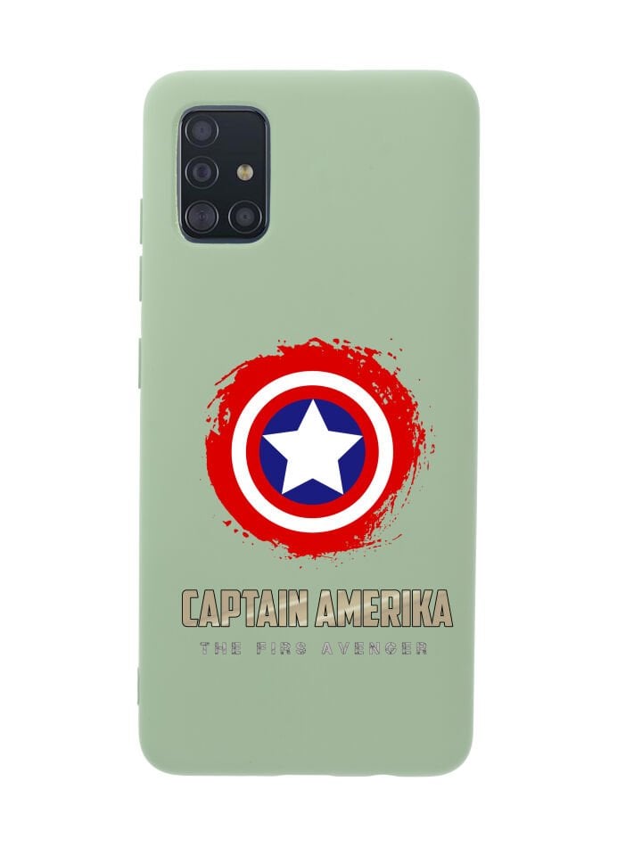 Samsung A70 Captain America Premium Silikonlu Telefon Kılıfı