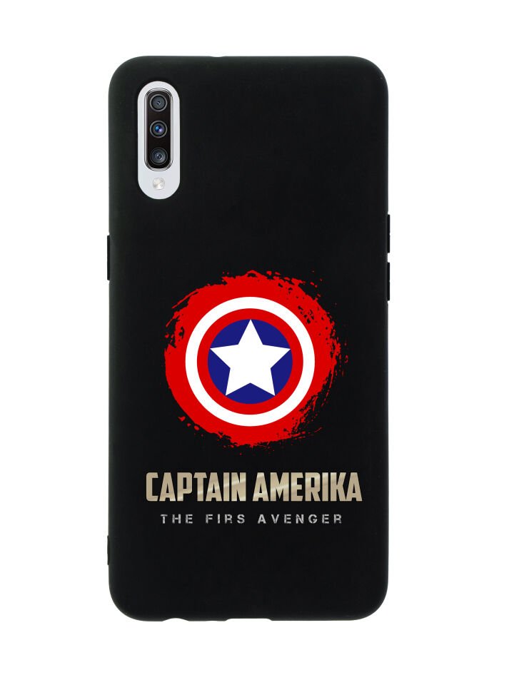 Samsung A70 Captain America Premium Silikonlu Telefon Kılıfı