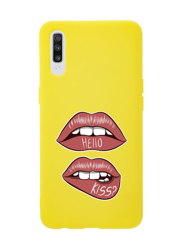 Samsung A51 Hello Kiss Premium Silikonlu Telefon Kılıfı