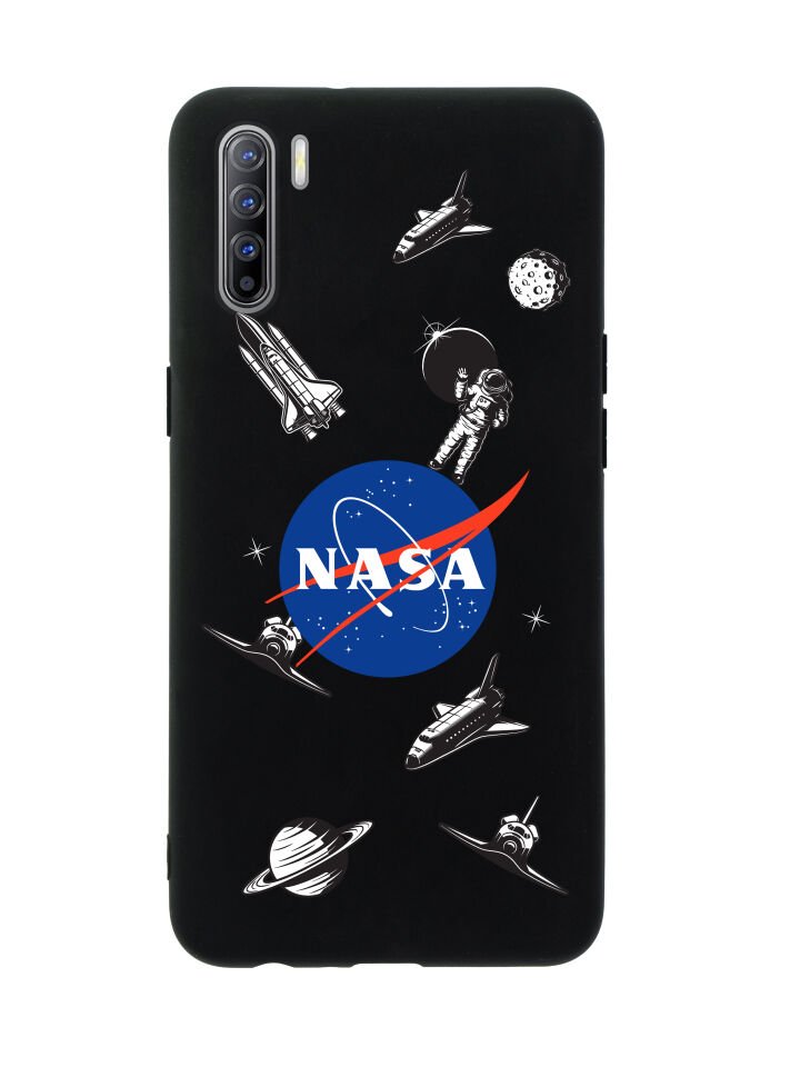 Oppo Reno 3 NASA Desenli Premium Silikonlu Telefon Kılıfı