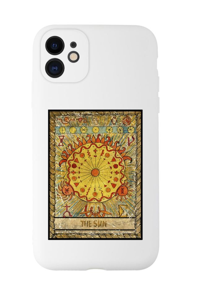 iPhone 11 Uyumlu The Sun Desenli Kamera Korumalı Lansman Kılıf Premium Silikonlu