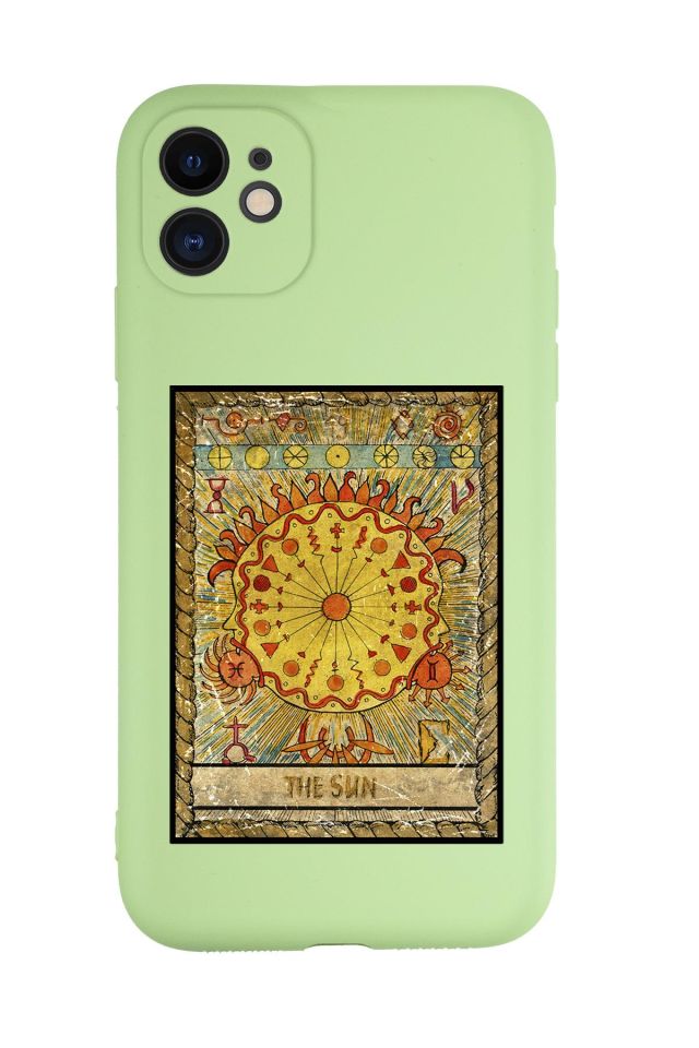 iPhone 11 Uyumlu The Sun Desenli Kamera Korumalı Lansman Kılıf Premium Silikonlu
