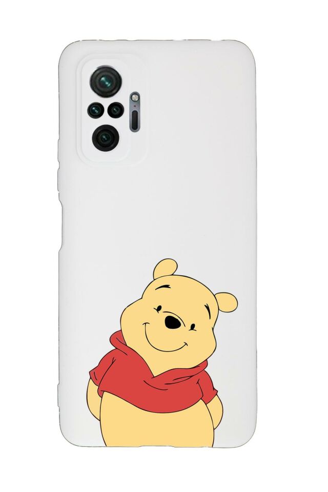 Xiaomi Redmi Note 10 Pro Uyumlu Pooh Desenli Premium Silikonlu Lansman Telefon Kılıfı