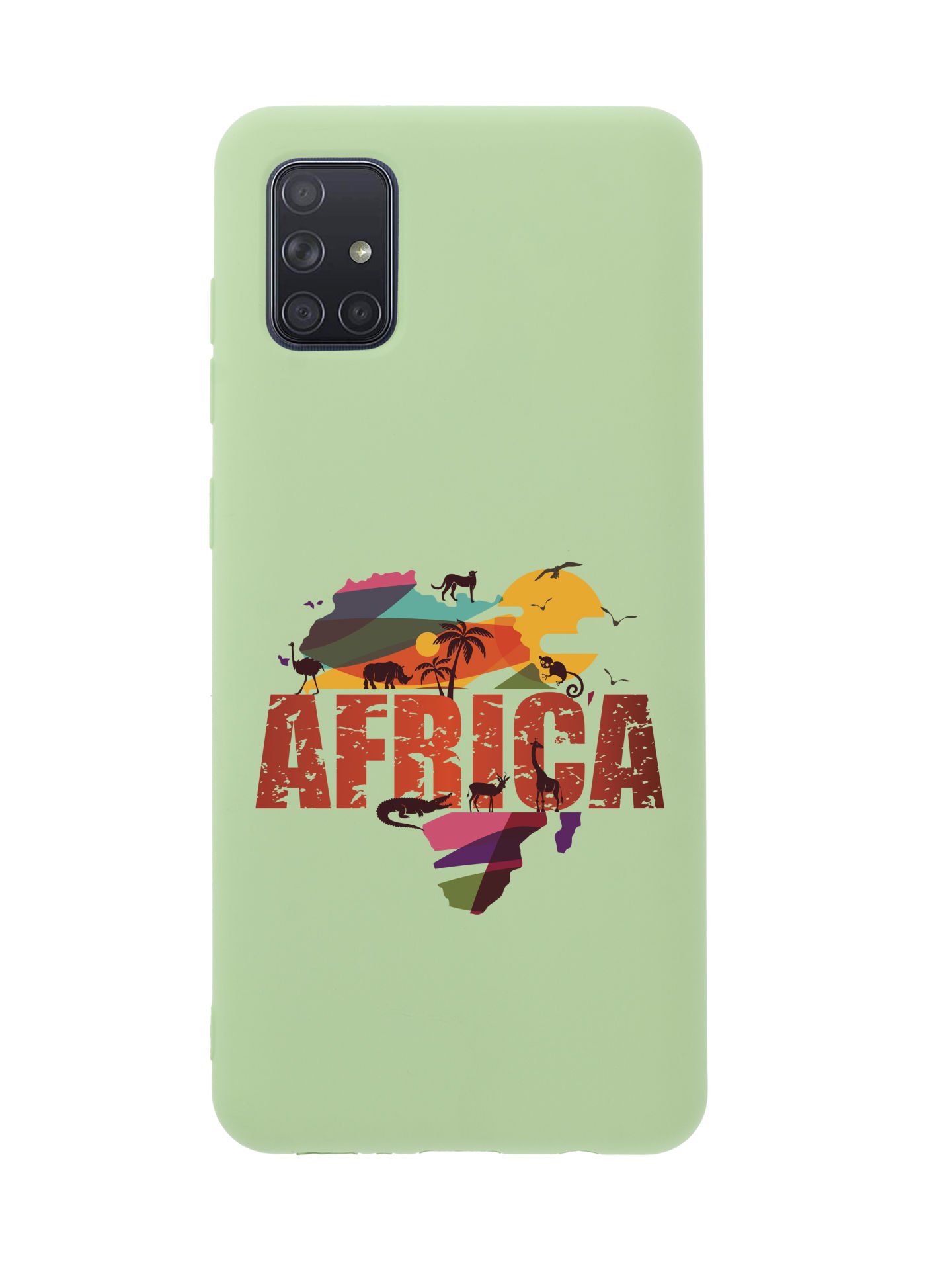 Samsung A71 Africa Premium Silikonlu Telefon Kılıfı