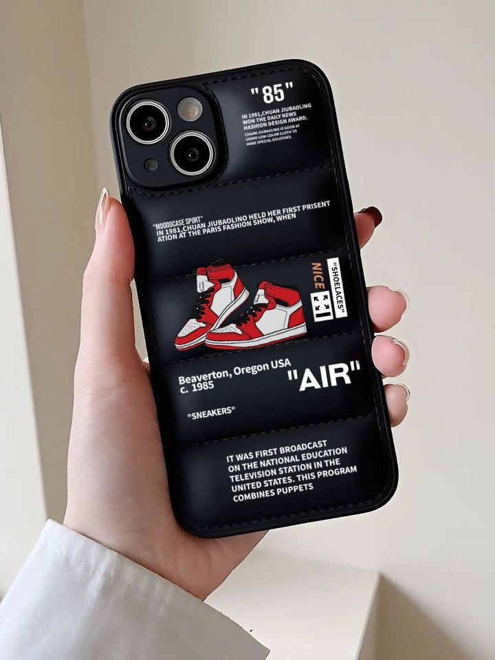 iPhone 14 Plus Uyumlu Air Desenli Airbag Puffer Silikonlu Şişme Kılıf