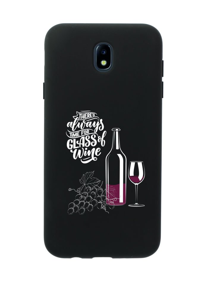 Samsung J7 Pro Wine And Grape Premium Silikonlu Telefon Kılıfı