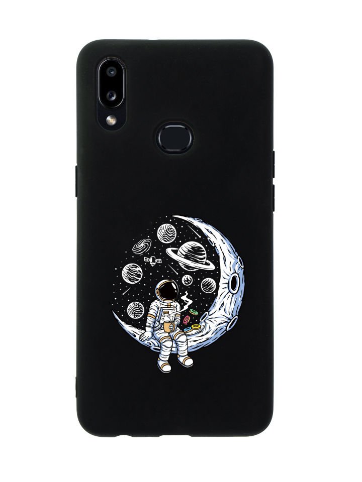 Samsung A10s Keyifli Astronot Premium Silikonlu Telefon Kılıfı