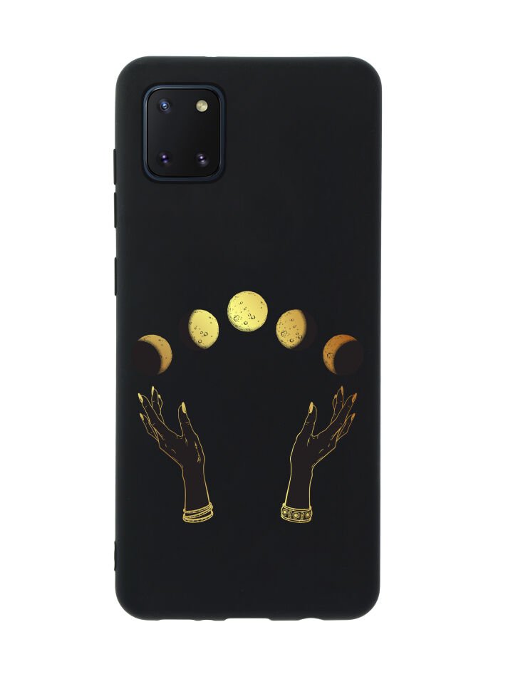 Samsung Note 10 Lite Ay Evreleri Desenli Premium Silikonlu Telefon Kılıfı