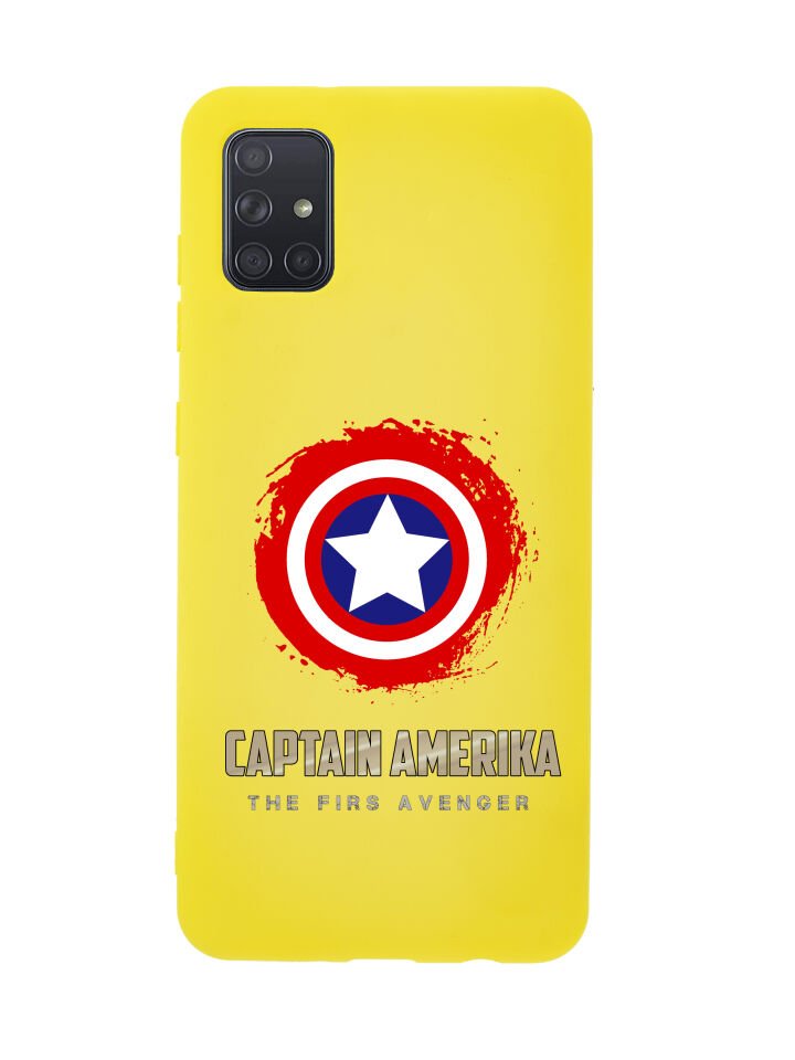 Samsung A71 Captain America Premium Silikonlu Telefon Kılıfı