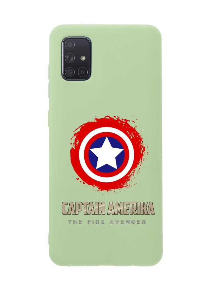 Samsung A71 Captain America Premium Silikonlu Telefon Kılıfı