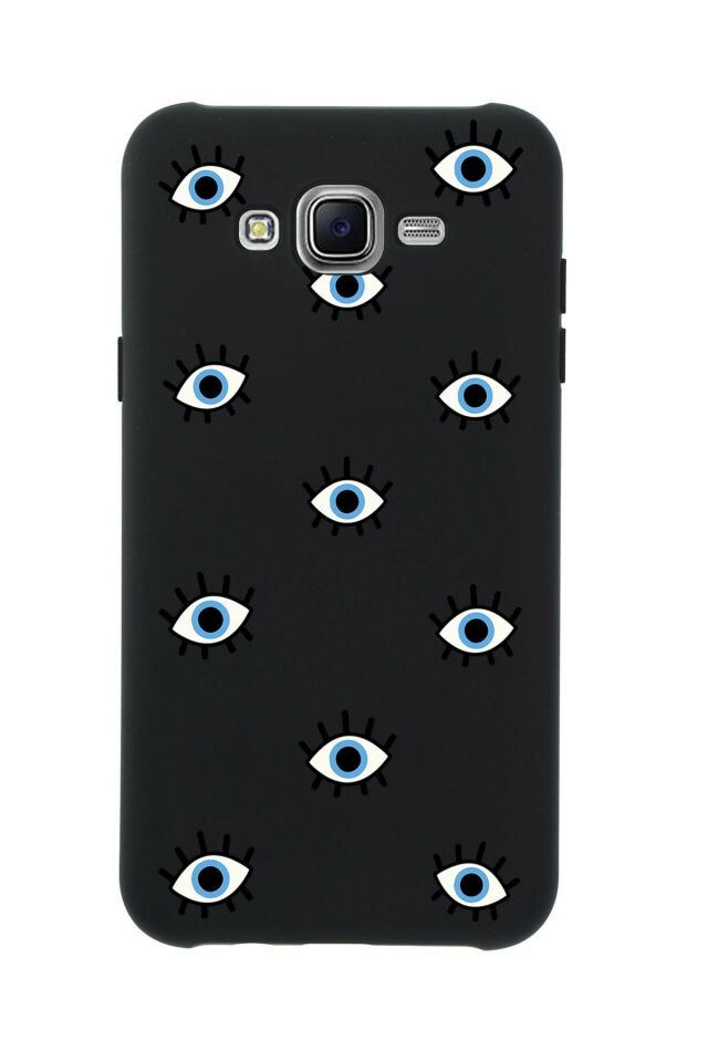 Samsung J7 Nazar Gözler Premium Silikonlu Telefon Kılıfı