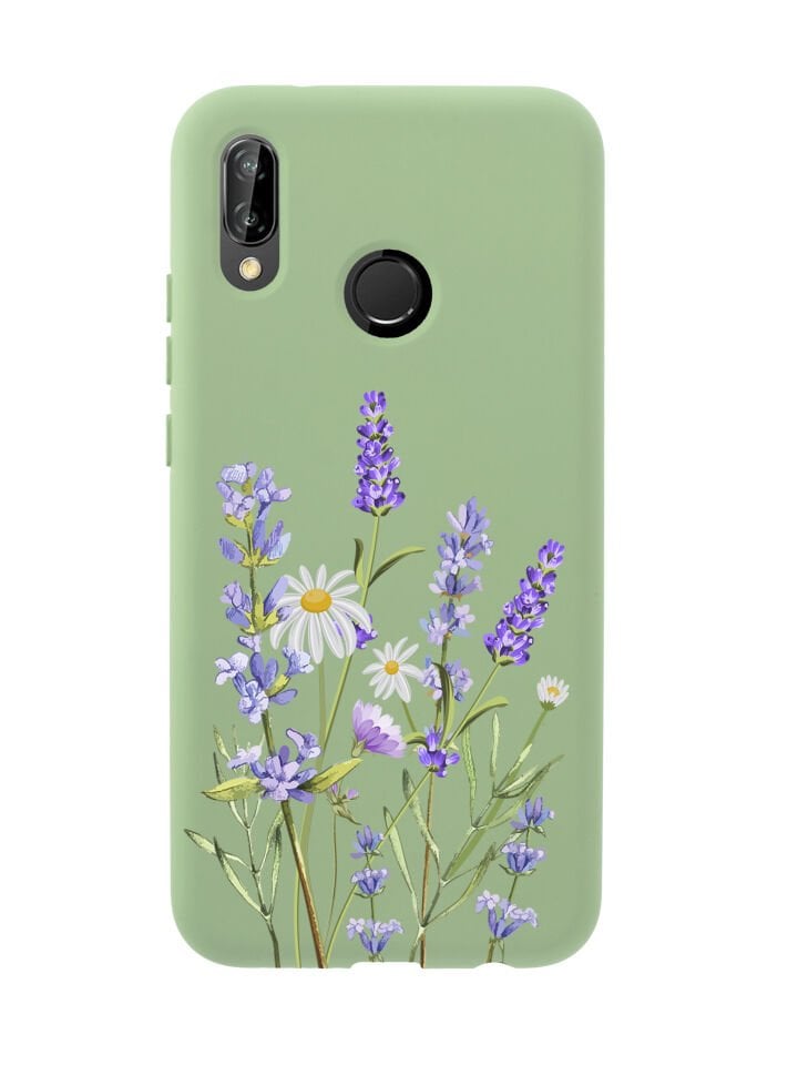 Huawei P20 Lite Lavender Premium Silikonlu Telefon Kılıfı