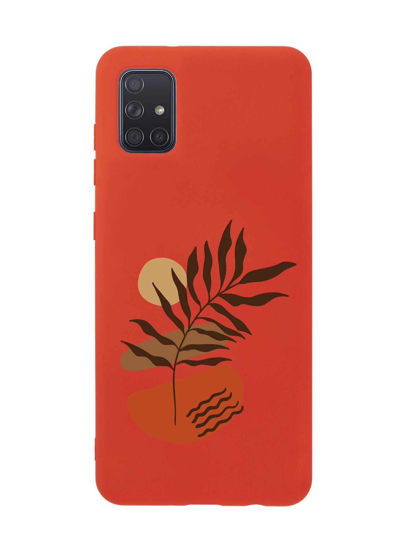 Samsung A71 Floral Art Premium Silikonlu Telefon Kılıfı