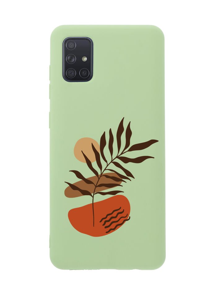 Samsung A71 Floral Art Premium Silikonlu Telefon Kılıfı