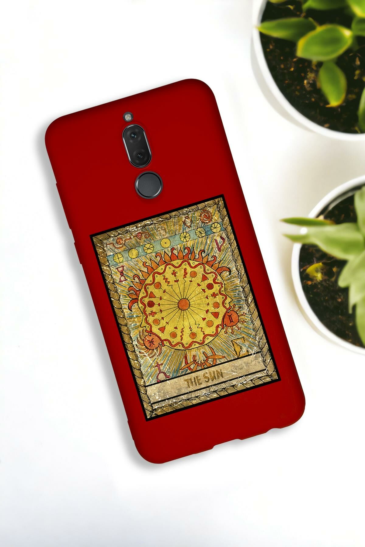 Huawei Mate 10 Lite Uyumlu The Sun Desenli Premium Silikonlu Lansman Telefon Kılıfı
