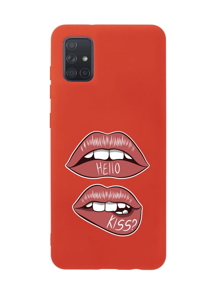 Samsung A71 Hello Kiss Premium Silikonlu Telefon Kılıfı
