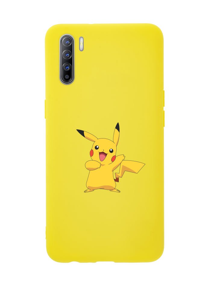 Oppo Reno 3 Pikachu Premium Silikonlu Telefon Kılıfı