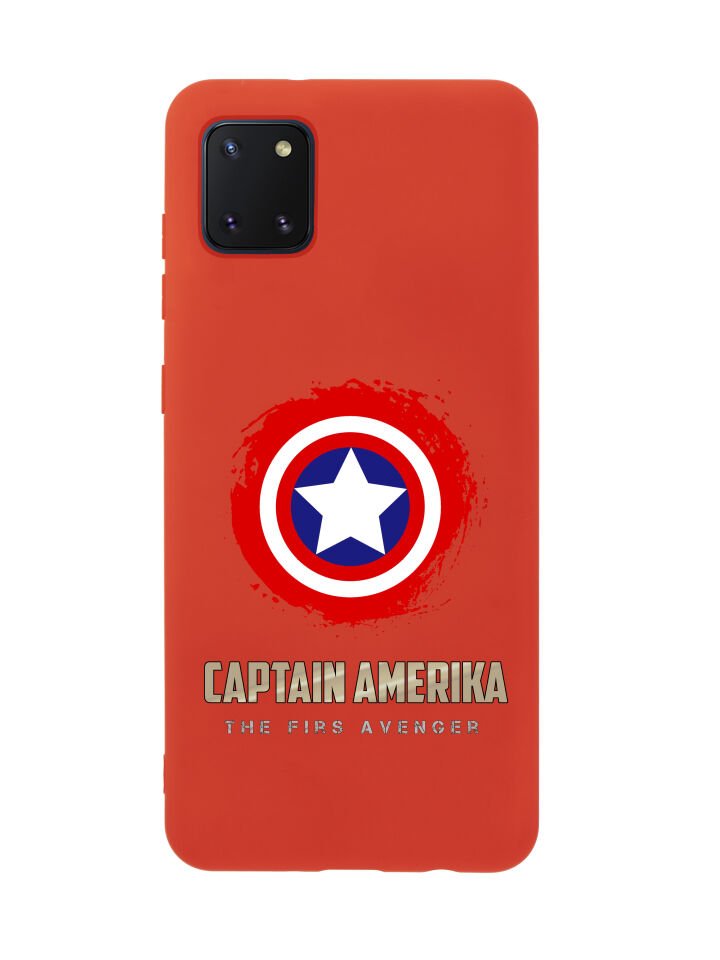 Samsung Note 10 Lite Captain America Premium Silikonlu Telefon Kılıfı