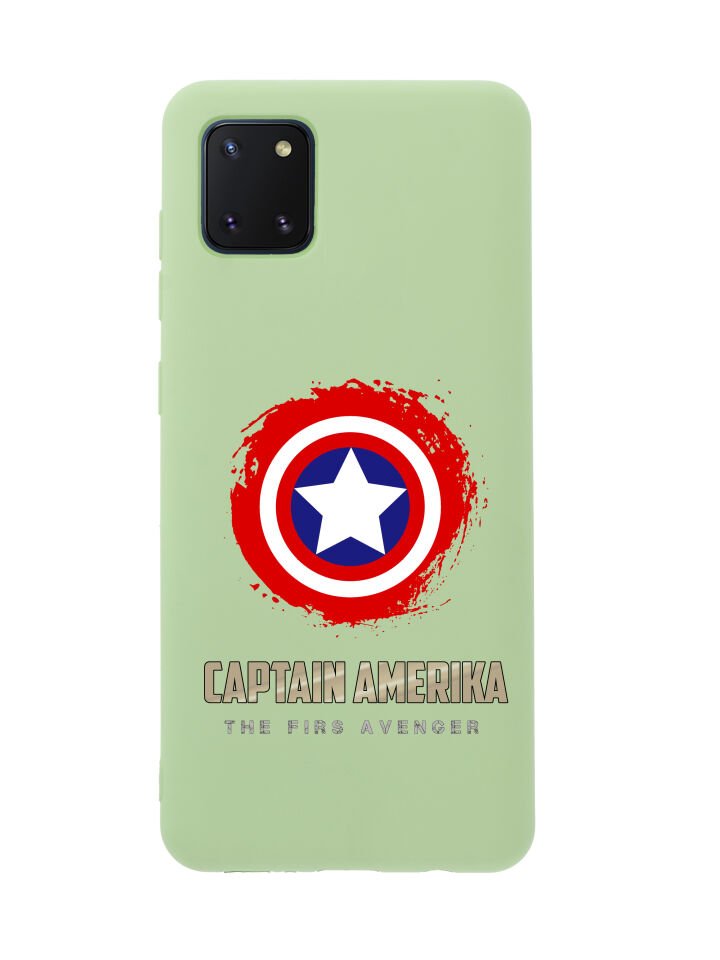 Samsung Note 10 Lite Captain America Premium Silikonlu Telefon Kılıfı