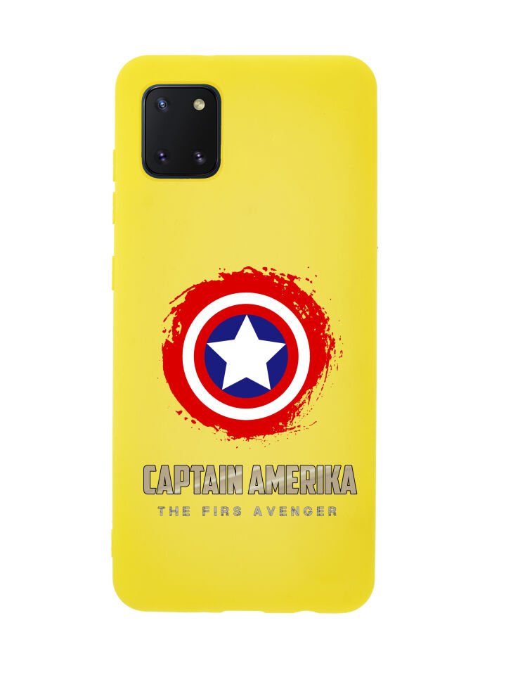 Samsung Note 10 Lite Captain America Premium Silikonlu Telefon Kılıfı