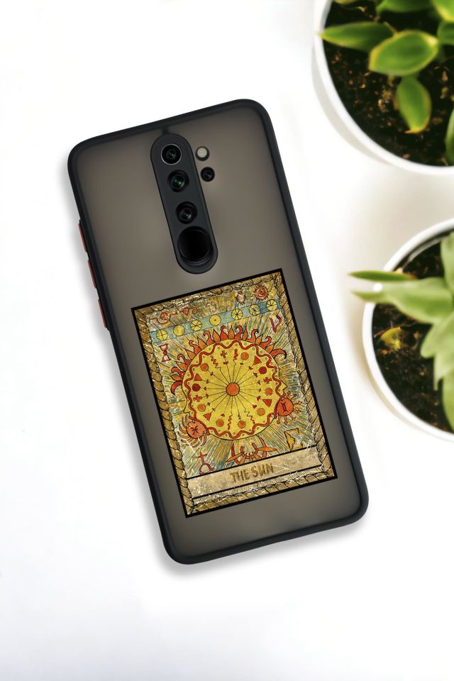 Xiaomi Redmi Note 8 Pro Uyumlu The Sun Deer Desenli Buzlu Şeffaf Lüx Telefon Kılıfı