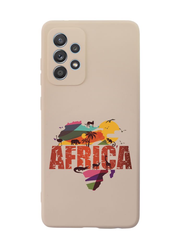 Samsung A72 Africa Premium Silikonlu Telefon Kılıfı