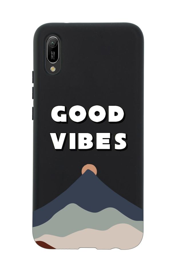 Huawei Y6 Pro 2019 Good Vibes Premium Silikonlu Telefon Kılıfı