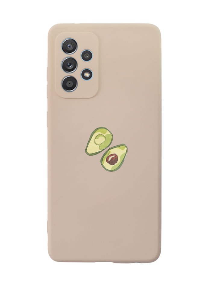 Samsung A72 Avokado Art Premium Silikonlu Telefon Kılıfı