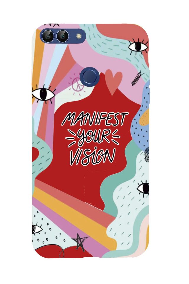 Huawei Psmart 2018 Manifest Your Vision Premium Silikonlu Telefon Kılıfı