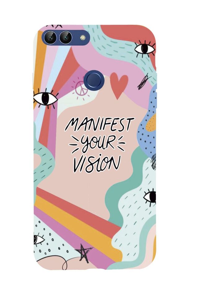 Huawei Psmart 2018 Manifest Your Vision Premium Silikonlu Telefon Kılıfı