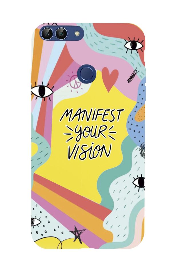 Huawei Psmart 2018 Manifest Your Vision Premium Silikonlu Telefon Kılıfı
