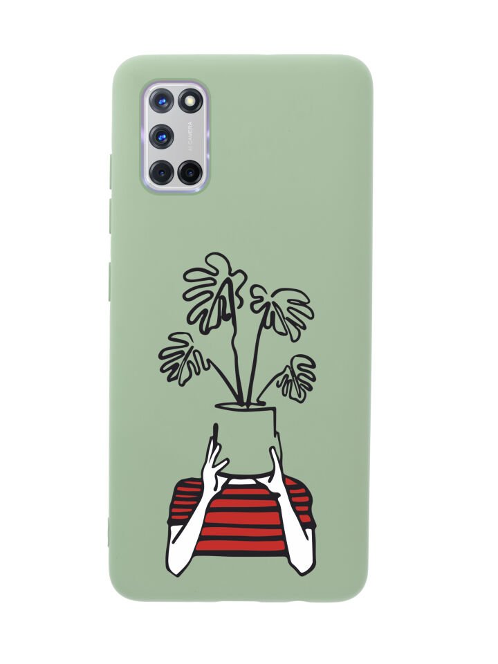 Oppo A52 Mood Plants Premium Silikonlu Telefon Kılıfı