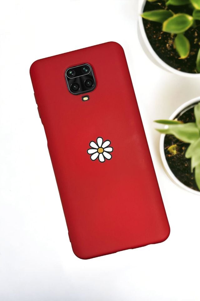 Xiaomi Redmi Note 9 Pro / Note 9s Uyumlu Papatya Desenli Premium Silikonlu Lansman Telefon Kılıfı