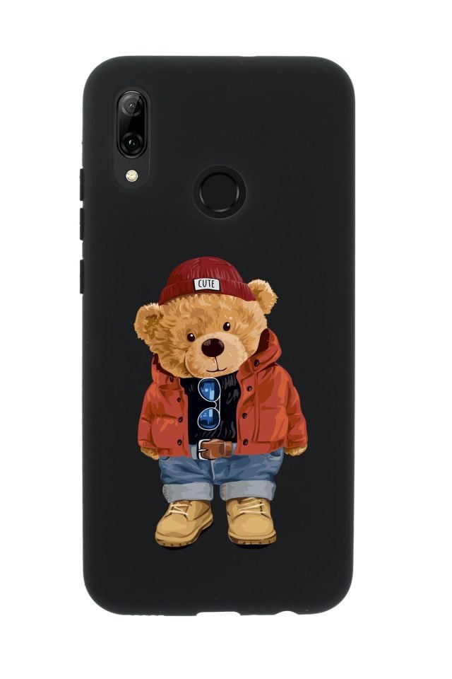 Huawei Psmart 2019 Teddy Bear Premium Silikonlu Telefon Kılıfı