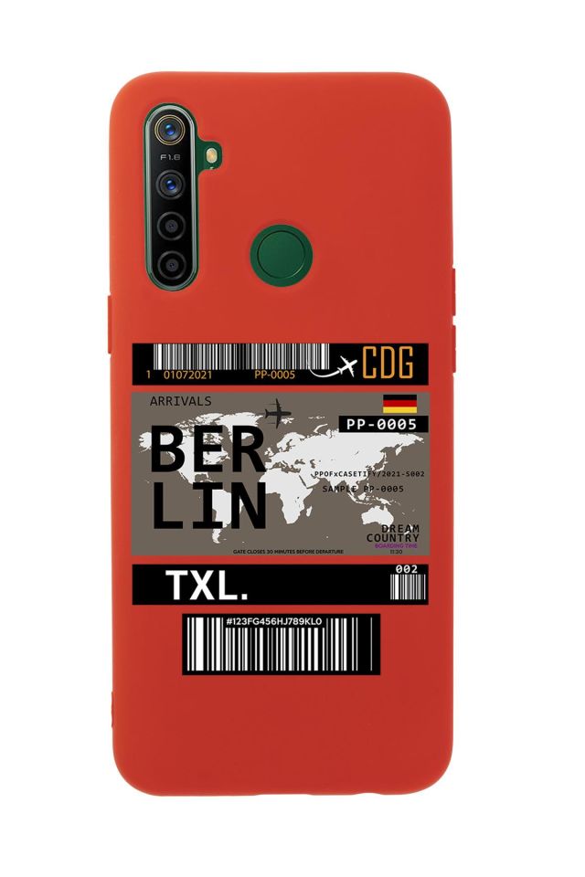 Realme 5i Berlin Premium Silikonlu Telefon Kılıfı