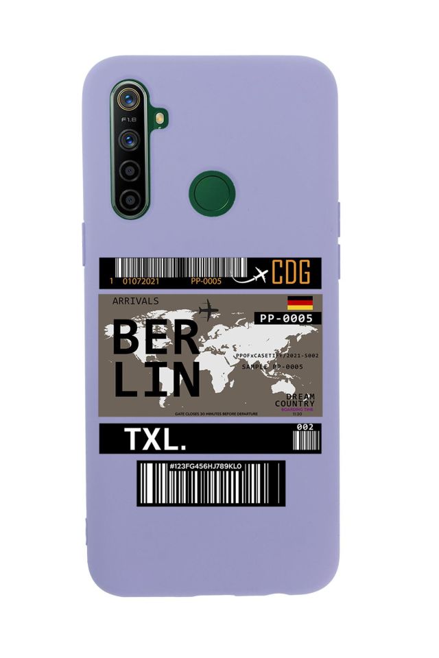 Realme 5i Berlin Premium Silikonlu Telefon Kılıfı