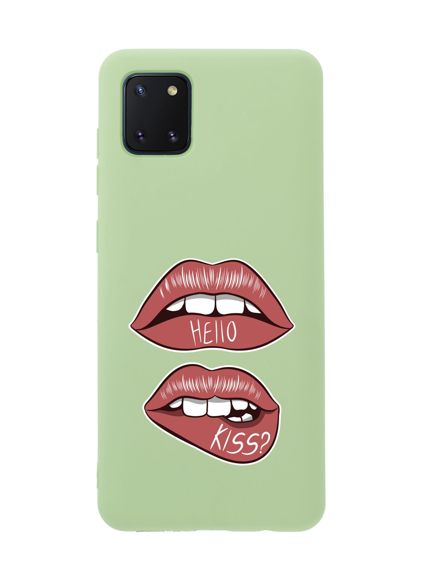Samsung Note 10 Lite Hello Kiss Premium Silikonlu Telefon Kılıfı